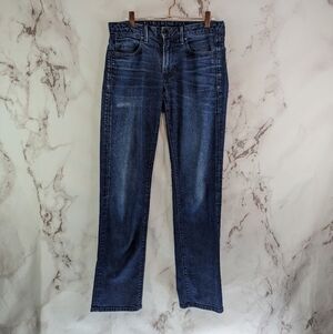 Bonobos Jeans Mens 29 X 32 Athletic Dark Wash Straight Leg Taper Organic